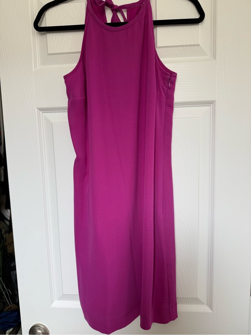 Banana Republic Magenta Halter Midi Dress